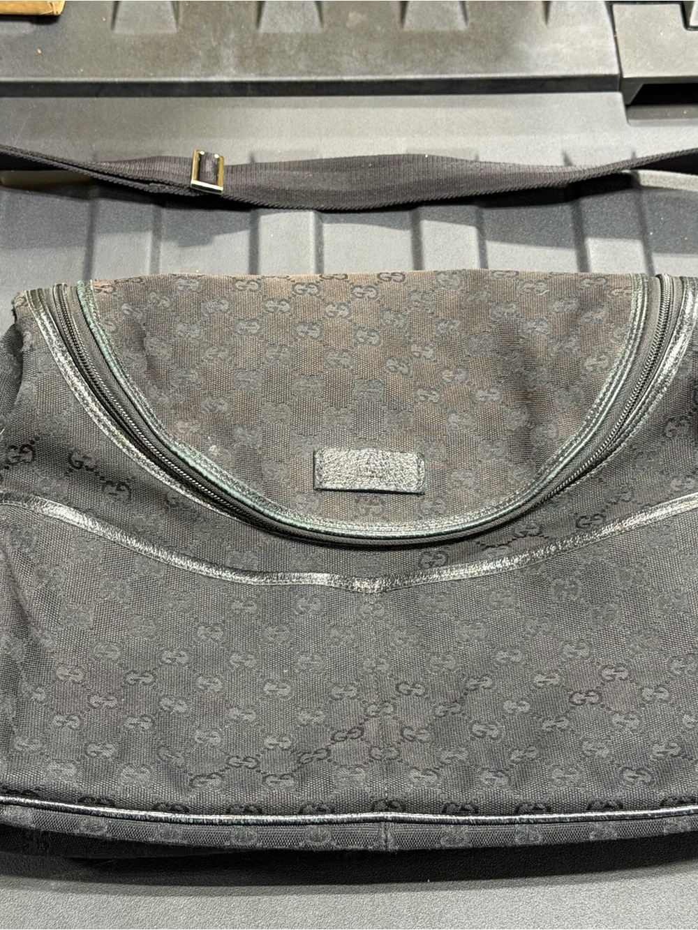 Gucci Black Monogram Baby Bag